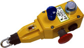 GLS Rope Switch - 2NC 1NO - 1/2" NPT - DC w/LED/E-Stop
