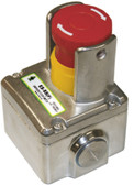 ES-SSP E-Stop Station Padlock - 2NC 1NO - 1/2" NPT - SS Enclosure