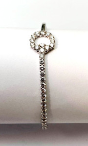 Modern Gucci 18kt White Gold Diamond Horse-bit Bracelet