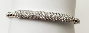 14kt White Gold Diamond Bangle 1.60 carats