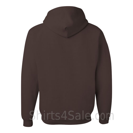 Dark Brown hooded sweatshirt back view
