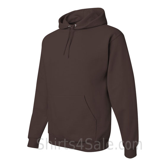 Dark Brown hooded sweatshirt side view