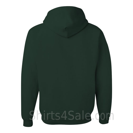 Dark Green hooded sweatshirt back view