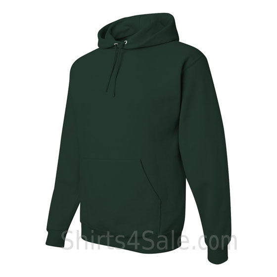 Dark Green hooded sweatshirt side view