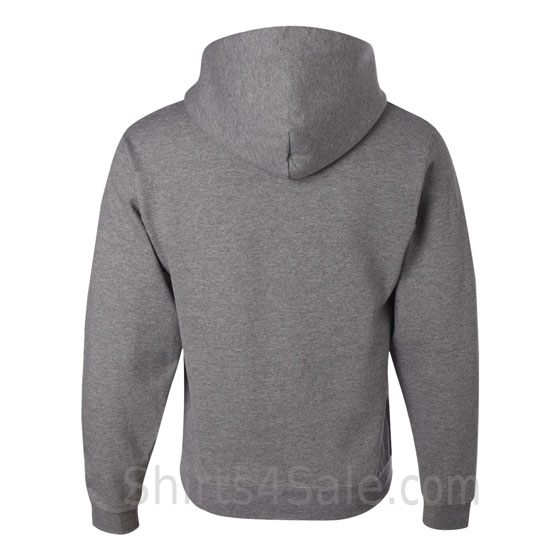 Gray/Grey hooded sweatshirt back view