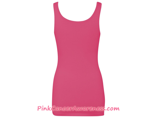 Ladies' The Jersey Tank - Pink Back View