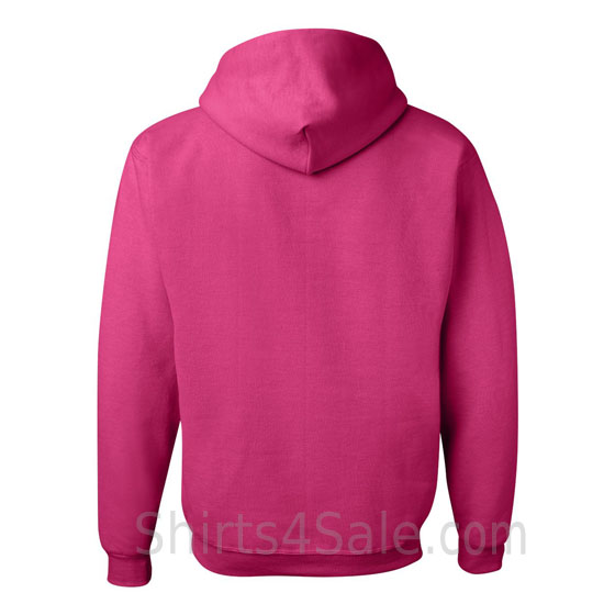 Hot Pink hooded sweatshirt back view