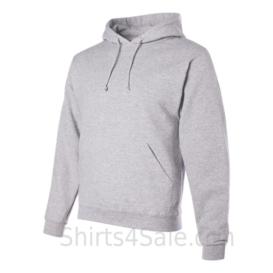 Light Gray hooded sweatshirt side view