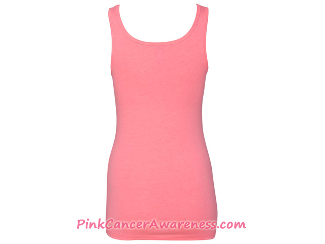 Ladies' The Jersey Tank - Pink Back View