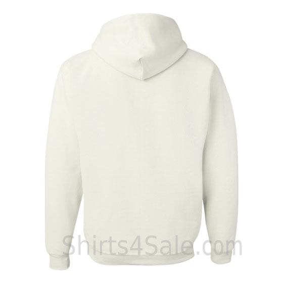 White hooded sweatshirt back view
