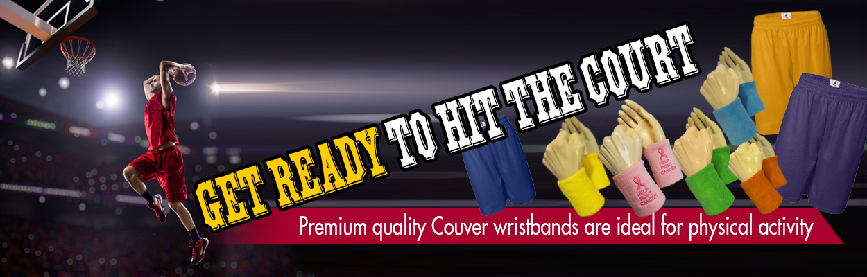 Premium quality sweatband wristband set