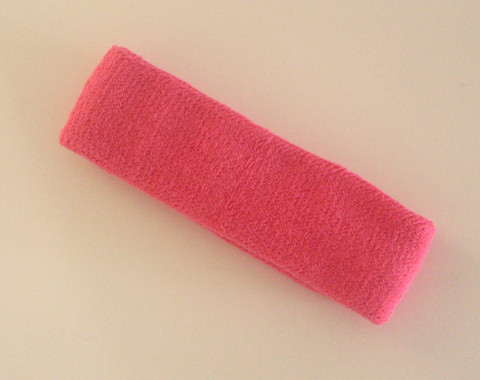 Couver Hot Pink White Hot Pink Headband Wristband Set 