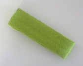 Lime green terry sport headband for sweat