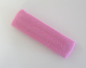 Lavender pink terry sport headband for sweat