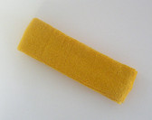 Golden yellow terry sport headband for sweat