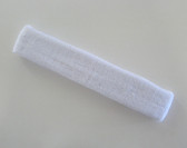 White long sport headband terry cloth for sweat