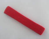 Red long sport headband terry cloth for sweat