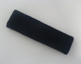 Large black sports sweat headband pro