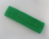 Large bright green sports sweat headband pro
