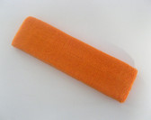 Large orange sports sweat headband pro