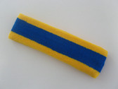 Blue with yellow trim headbands sports pro