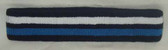 Navy with white blue striped headband sports pro