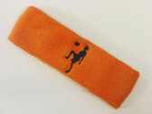 Orange custom sport headband sweat terry