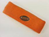Orange custom headband sport sweat terry