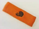 Orange custom sport sweat head band terry