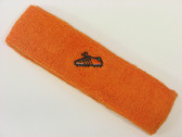 Orange custom sport sweat headband terry