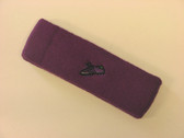Purple custom sport sweat headband terry