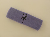 Lavender custom sport headband sweat terry