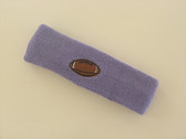 Lavender custom headband sport sweat terry