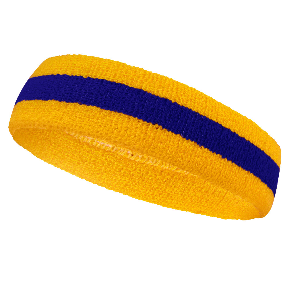 Yellow blue yellow headbands sports pro - SportHeadband.com