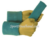 Sky blue sports sweat headband 4inch wristbands set