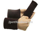 Dark brown sports sweat headband 4inch wristbands set