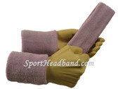 Soft lilac sports sweat headband 4inch wristbands set