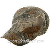 Brown Mossgreen Wood Camouflage Hunting Cap 6Panel Construction