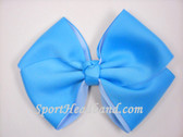 Sky Blue  2Tone Hair Bow with Clip