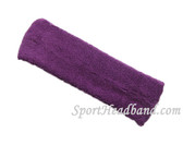 Large purple sports sweat headband pro