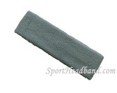 Steel Blue terry sport headband for sweat