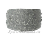 Grey Bandana Polyester Wider Headband Head Wrap(1 Piece)