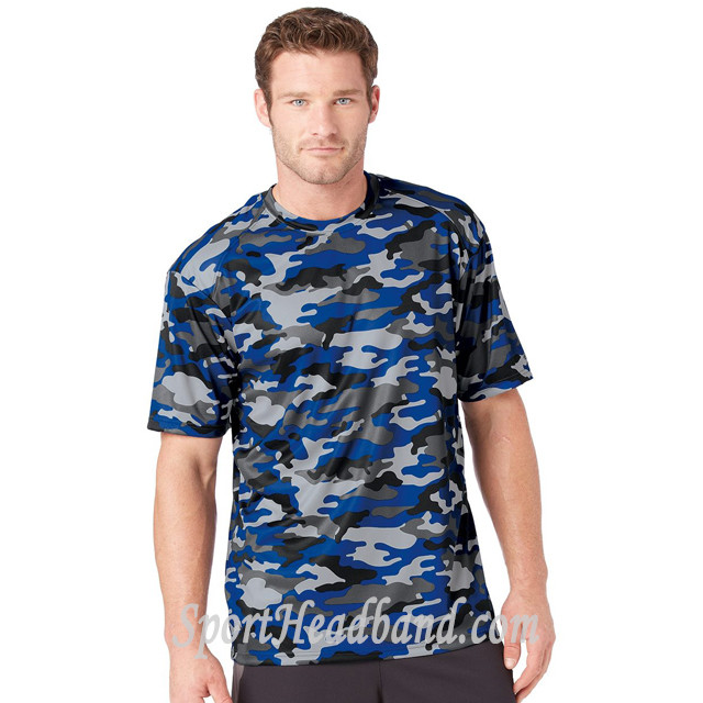 Sport Adult Unisex Short Sleeve Camo Tee Shirt - SportHeadband.com