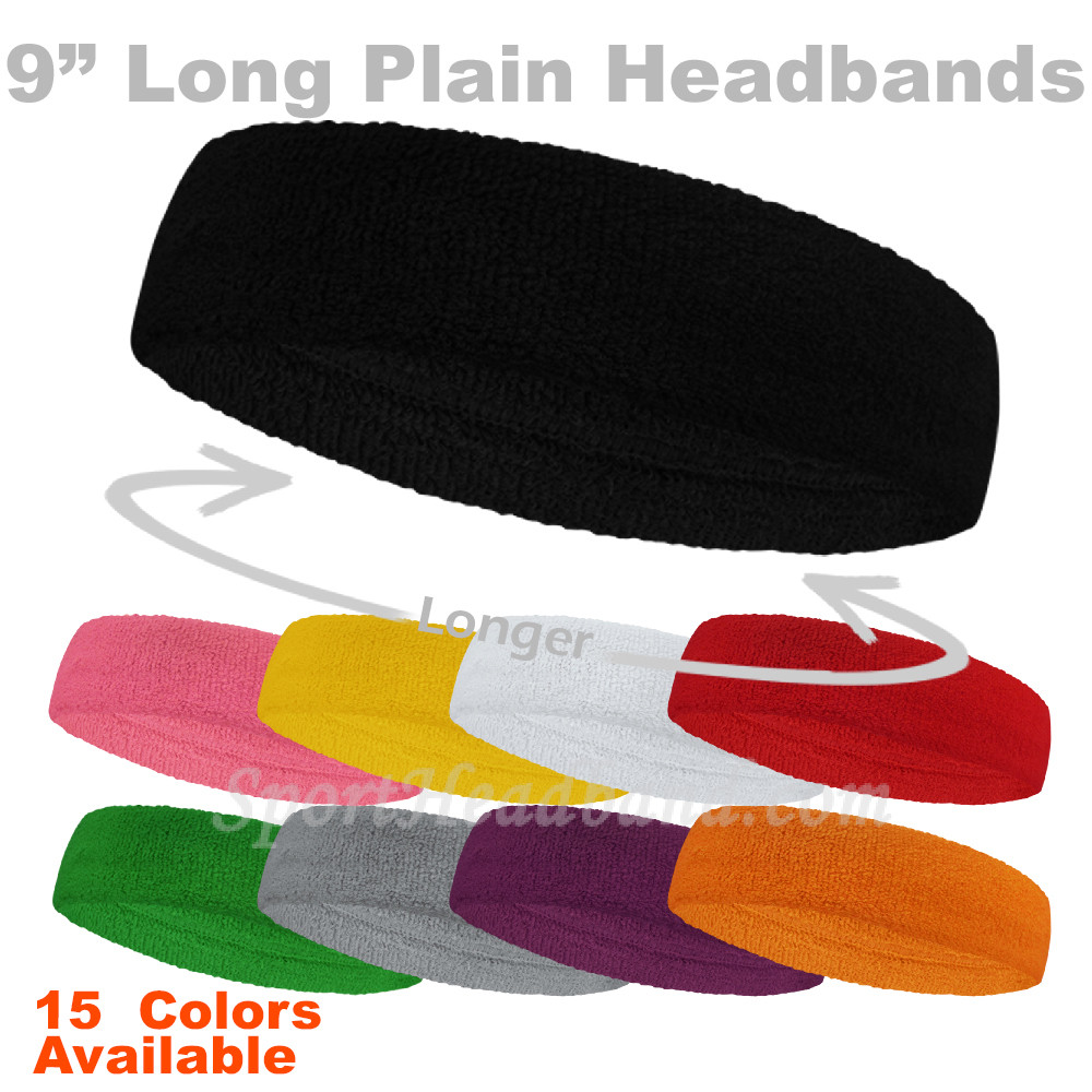 athletic and elastic terry-cloth head band for sports !