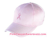 Pink Cancer awareness Mesh Cap with Pink Ribbon