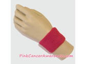 Hot Pink Cheap Cancer awareness 2.5 inch Wrist Band, 1PC