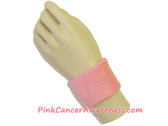 Pink Cancer Awareness 2.5inch Sport Wrist Band, 1PIECE