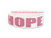 Hope Rubber Band Bracelet for Caner Awareness White 1PIECE