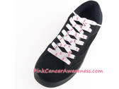 Pink Ribbon Logo Symbol Cancer Awareness ShoeLaces 1PAIR