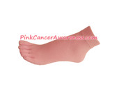 Light Pink Cancer Awareness Ankle Toe Socks